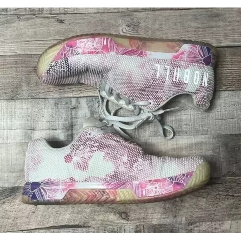 No Bull Shoes Women's Size 11 White Mulberry Floral Activewear Casual Sneakers